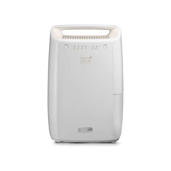 De'Longhi DEX210SF Tasciugo Deumidificatore 10L-Giorno Sistema di sicurezza Maniglia Bianco