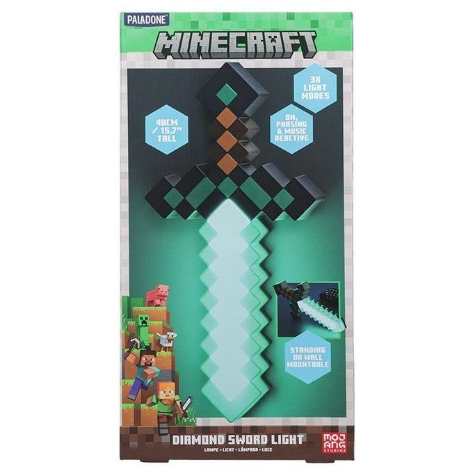 Paladone Lampada Diamond Minecraft Sword