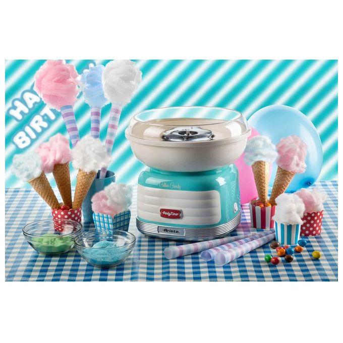 Ariete Cotton Candy Party Time Macchina per Zucchero Filato 500W Azzurro