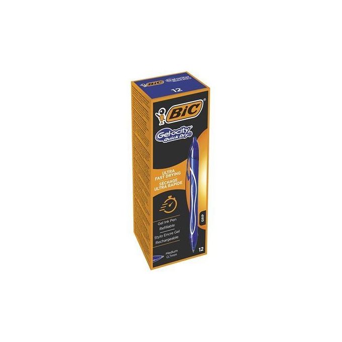 Bic Confezione 12 Penne Gel-Ocity Quick Blu