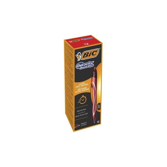 Bic Confezione 12 Penne Gel-Ocity Quick Rosso