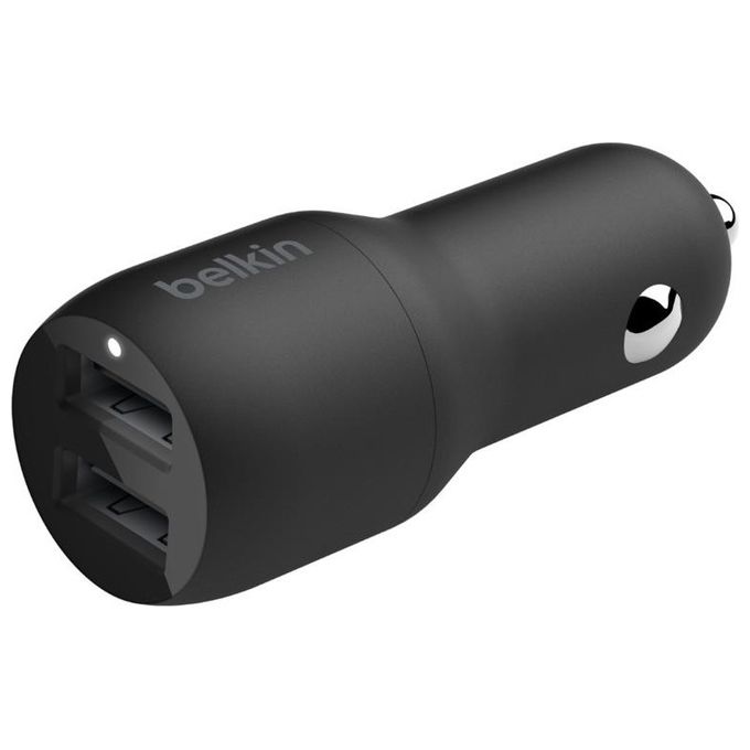 Belkin BoostCharge Usb-A Caricabatteria da Auto 24W 1mt Cavo Lightning