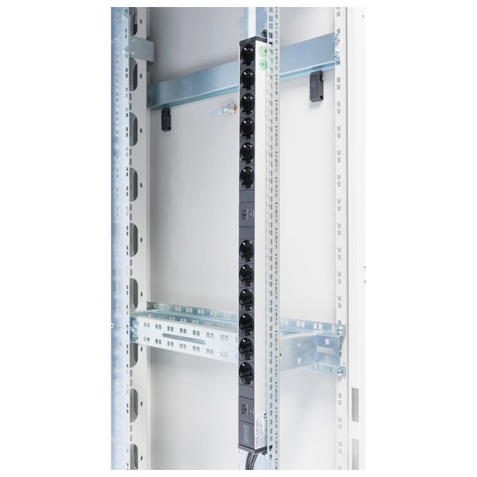 Digitus Multipresa in Alluminio 12 Prese 2 Circuiti per Armadi Rack