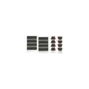 Carrera 20061614 GO!!! Set di Ampliamento per Pista da Corsa 16 Pezzi 8 Rettilinei 342 mm 4 Curve 45° 4 Curve Ripide con Supporti colore Nero