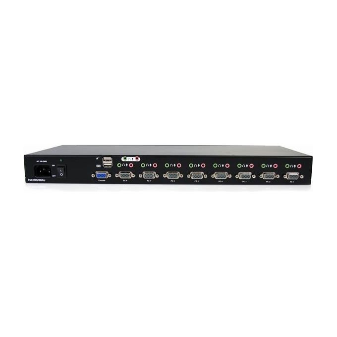 StarTech.com Switch Kvm Vga Usb A 8 Porte Rack 1u C-audio