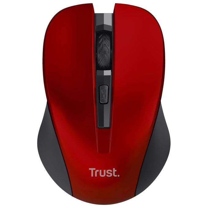 Trust Mydo Silent Click Mouse Ambidestro RF Wireless Ottico 1800 DPI Rosso