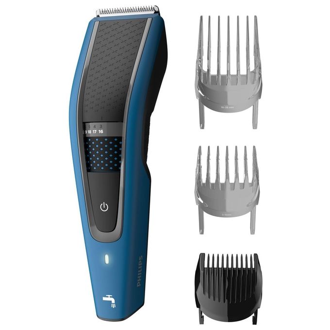 Philips HC5612-15 Serie 5000 Tagliacapelli Lavabile Lame Acciaio Inox 28 Lunghezze 75 min colore Nero Blu