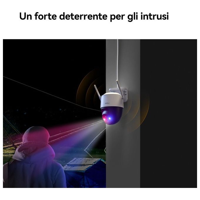 Imou Telecamera Cruiser SC 4G 3K PTZ IP-Wi-Fi Full-color 5MP RedeBlue light
