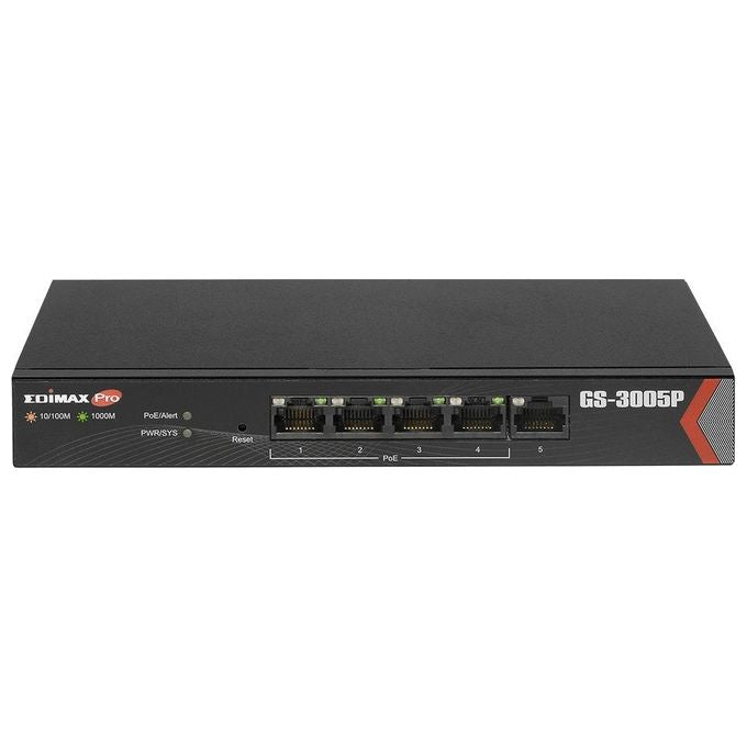 Edimax Long Range 5-Port Gigabit Web Managed Switch with 4 Poe Ports