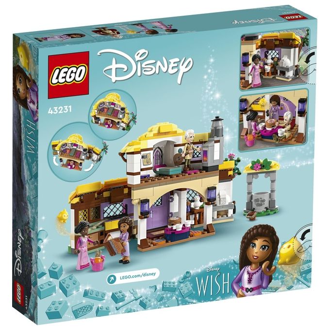 LEGO Disney Wish 43231 Il Cottage di Asha, Casa delle Bambole Giocattolo dal Film Wish, Idea Regalo per Bambine e Bambini