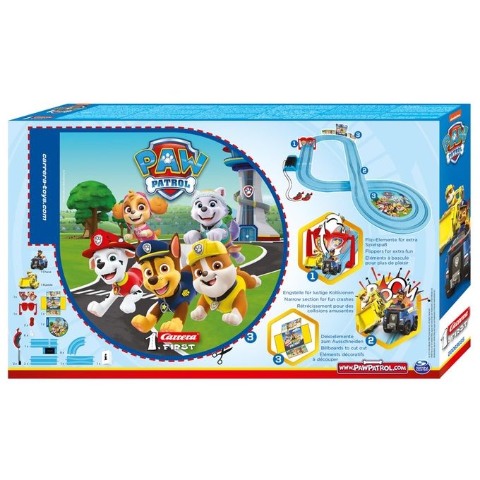 Carrera First Paw Patrol On The Double Pista a Batteria