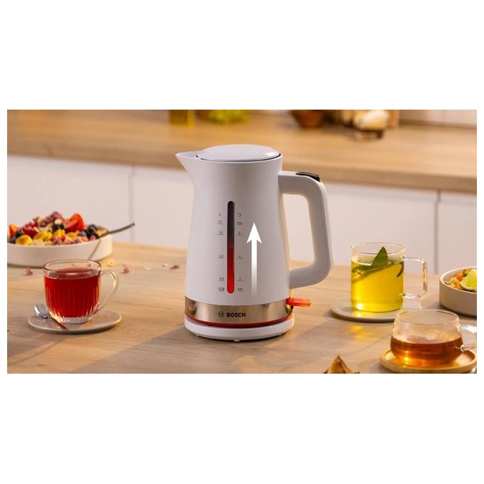 Bosch TWK4M221 Bollitore Elettrico 1.7 Litri 2400W Bianco