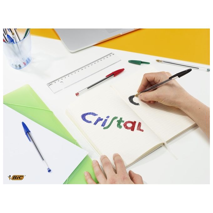 Bic Confezione 20-Blister Penne Colorate Mega Cristal