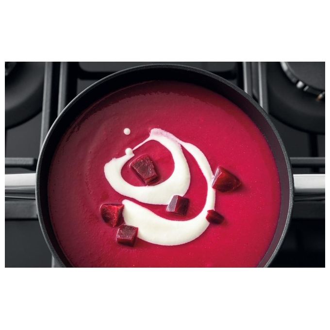 Hotpoint HAGS 61F-BK Piano Cottura a Gas in  Vetroceramica 4 Zone My Menu Flame Control 9 livelli di potenza Griglie in ghisa 60 cm Nero