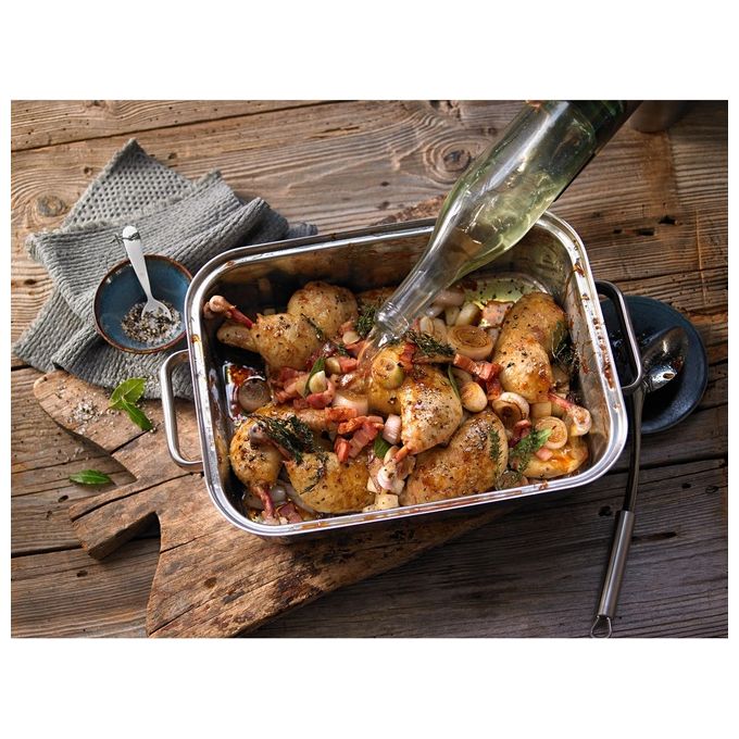 Wmf Rostiera con Coperchio in Silicone Vitalis 41x27cm