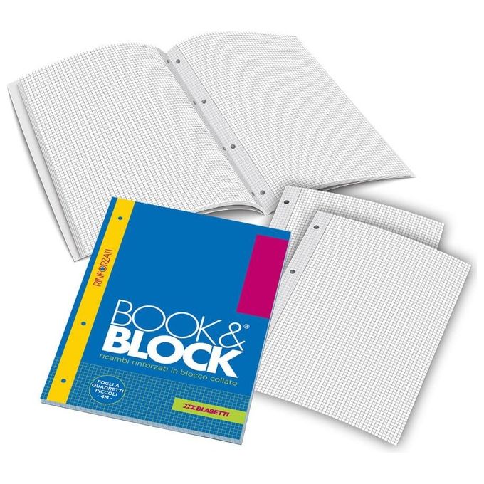 Blasetti Confezione 5 Blocchi Collati Forato A4 80gr OC