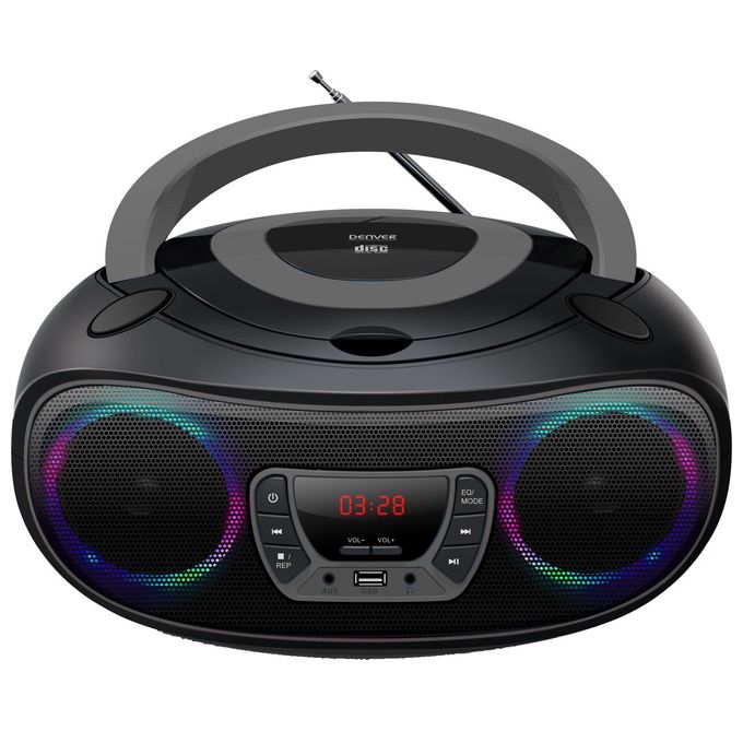 Denver TCL-212BT Grey Lettore Cd Portatile Nero-Grigio