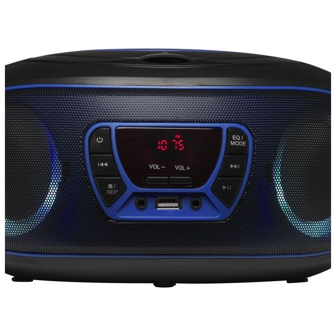 Denver TCL-212BT Lettore Cd Portatile Nero-Blu
