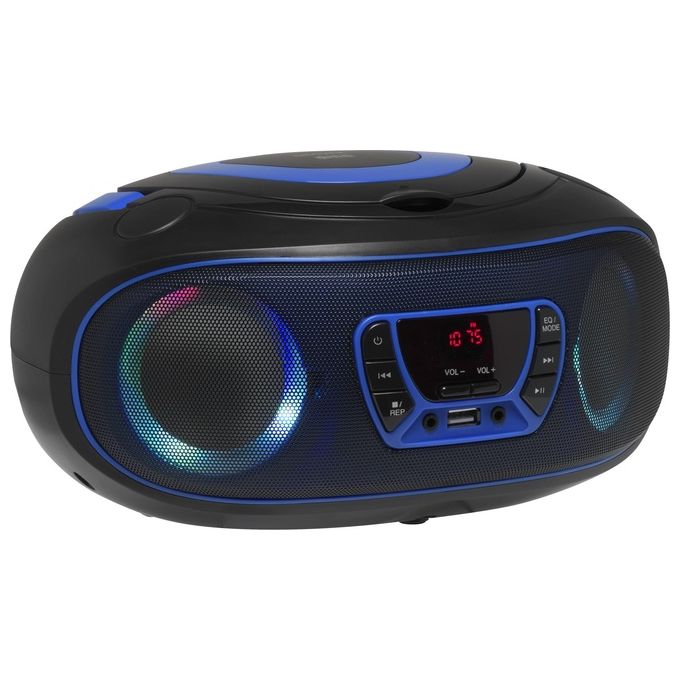 Denver TCL-212BT Lettore Cd Portatile Nero-Blu