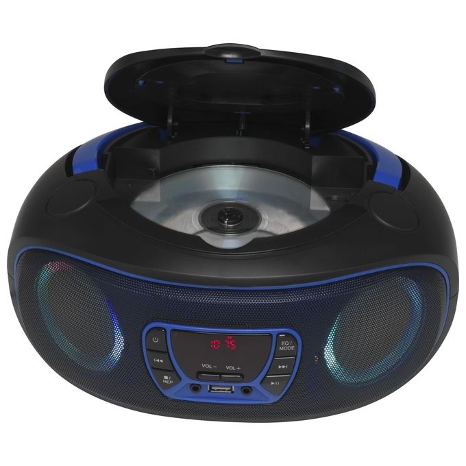 Denver TCL-212BT Lettore Cd Portatile Nero-Blu