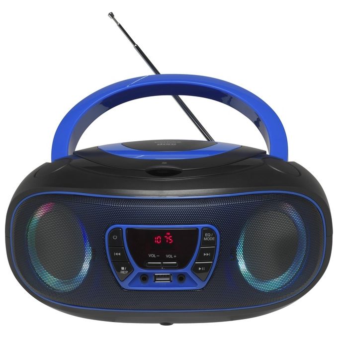 Denver TCL-212BT Lettore Cd Portatile Nero-Blu