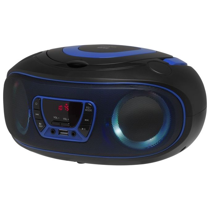Denver TCL-212BT Lettore Cd Portatile Nero-Blu
