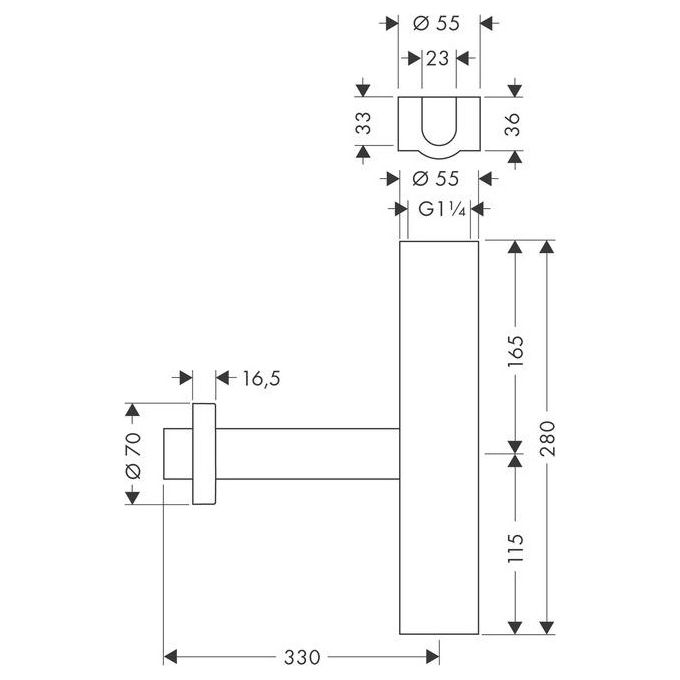 Hansgrohe Flowstar 52100 Sifone Design Cromo