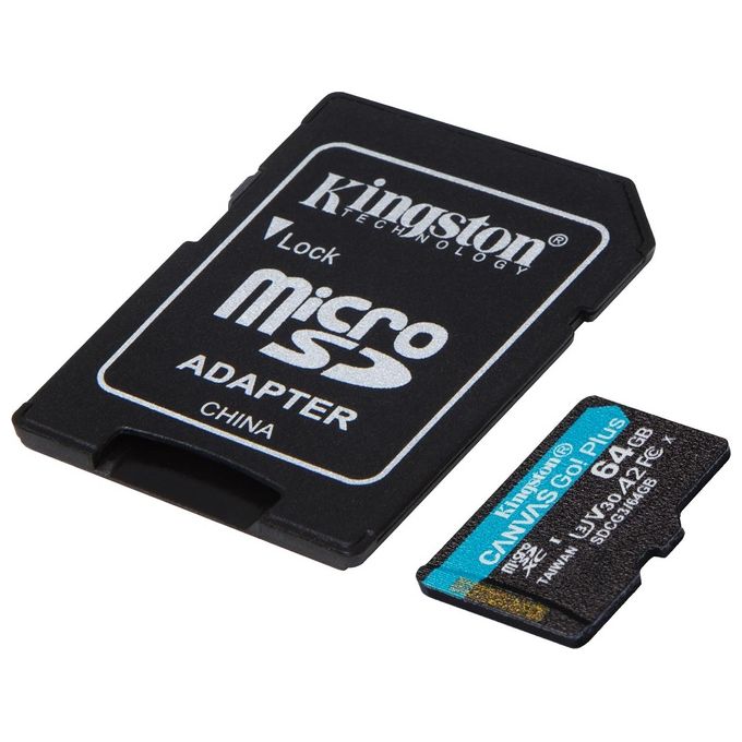 Kingston Technology Canvas Go! Plus Memoria Flash 64Gb Microsd Classe 10 Uhs-i