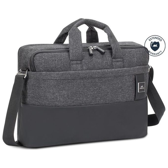 Rivacase Borsa a Spalla per MacBook Pro 16 Pollici - Nera