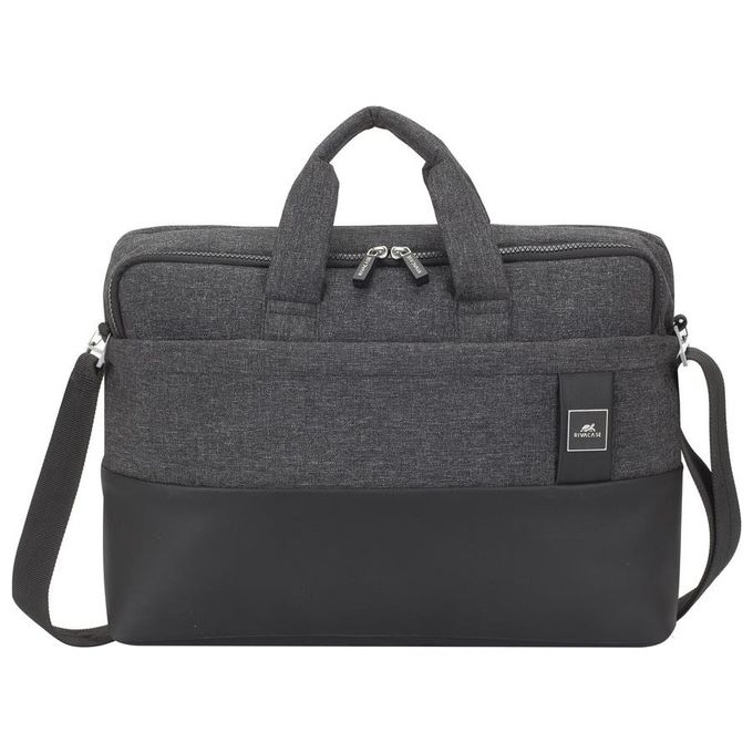 Rivacase Borsa a Spalla per MacBook Pro 16 Pollici - Nera