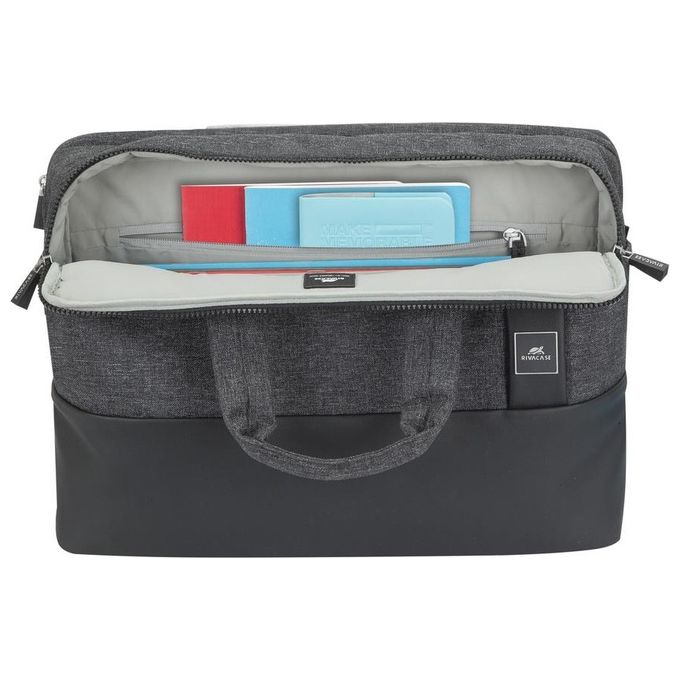 Rivacase Borsa a Spalla per MacBook Pro 16 Pollici - Nera
