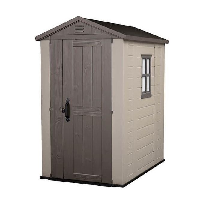 Keter Casetta da Giardino Factor 4X6 in Resina 129,5x188,5x216,5h Beige