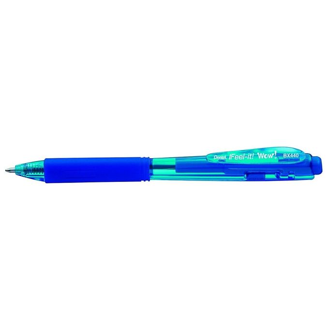 Pentel Confezione 12 Penne a Sfera Wow Feel 1,0mm Blu