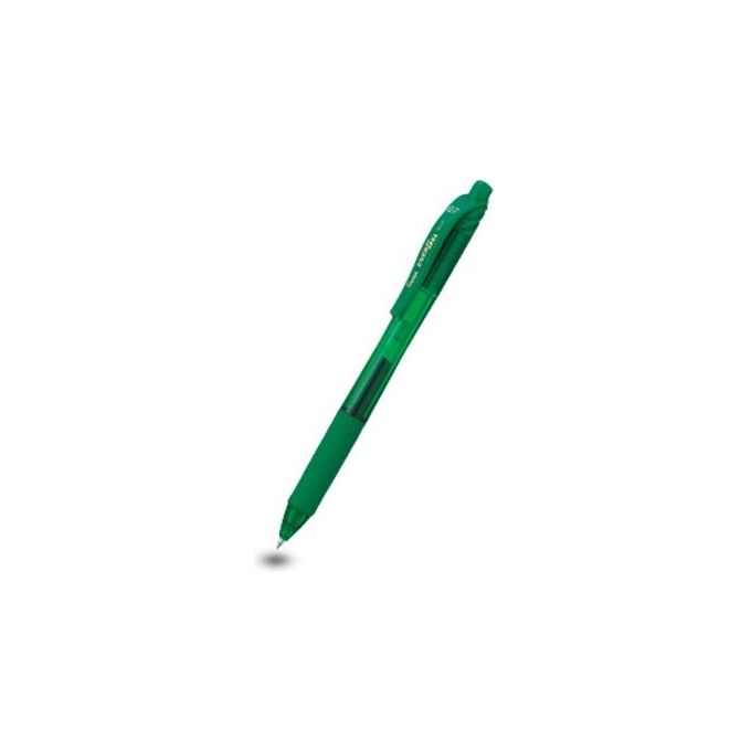 Pentel Confezione 12 Roller EnerGel per Scatto 0,7mm Verde