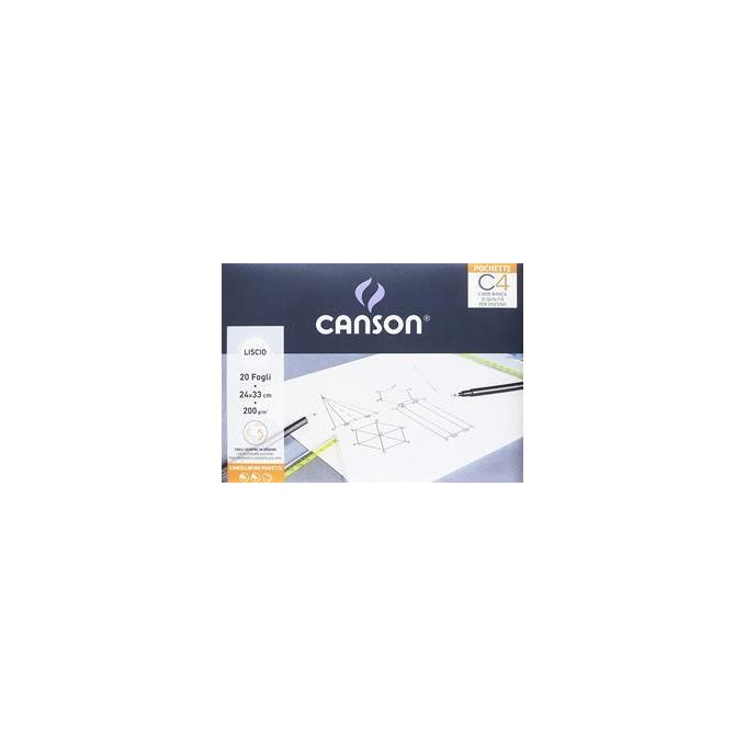 Canson Pochette c4 24x33cm 20fg Liscio