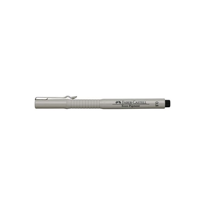 Faber Castell Confezione 10 Penne Ecco-Pigment 0,8mm Nero