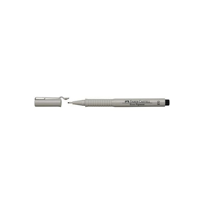 Faber Castell Confezione 10 Penne Ecco-Pigment 0,8mm Nero