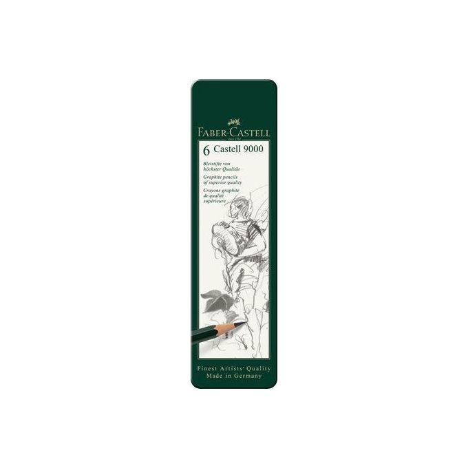 Faber Castell Confezione 12 Metallo 6 Matite Grafite