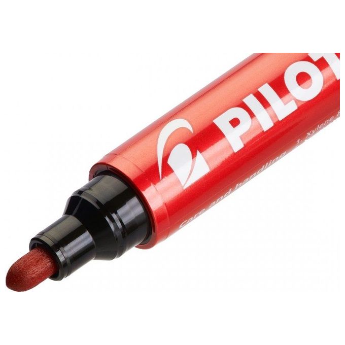 Pilot SCA 100 Confezione 12 Marcatori Punta Tonda 1mm Rosso