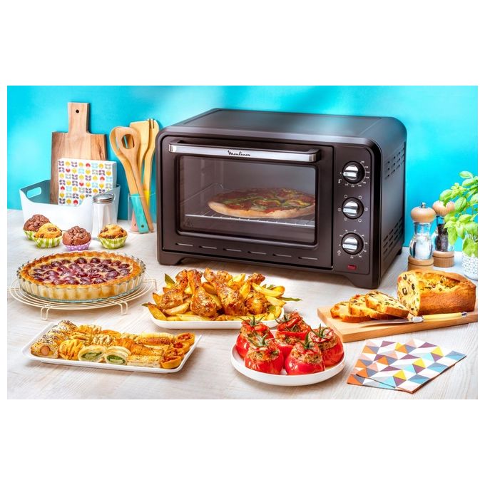Moulinex OPTIMO 60L OX495 Forno Elettrico 7 Modalita' di Cottura 2200W Design Moderno Nero