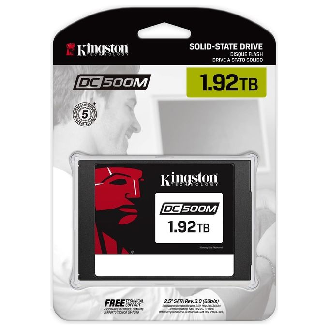 Kingston DC500 Drives allo Stato Solido 2,5'' 1920Gb Serial ATA III 3D TLC