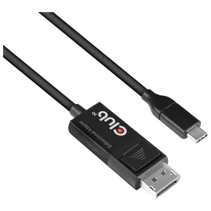 Club3d CAC-1557 Cavo Adattatore Usb 3D da Tipo C a DisplayPort 8K 60Hz HDR 1.8mt Nero