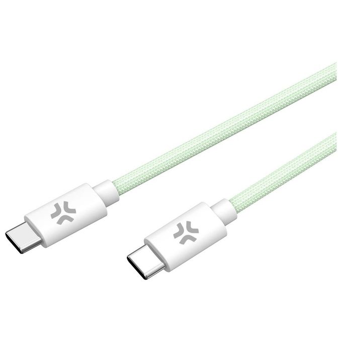 Celly Cavo Usb-C a Usb-C 1.5mt Verde Cotton