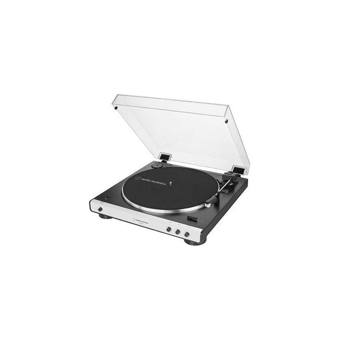 Audio-Technica AT-LP60XBTWH Giradischi con Trazione a Cinghia 33 e 45 Giri Bluetooth Bianco