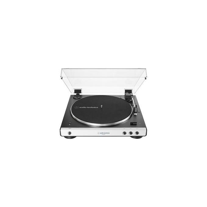 Audio-Technica AT-LP60XBTWH Giradischi con Trazione a Cinghia 33 e 45 Giri Bluetooth Bianco