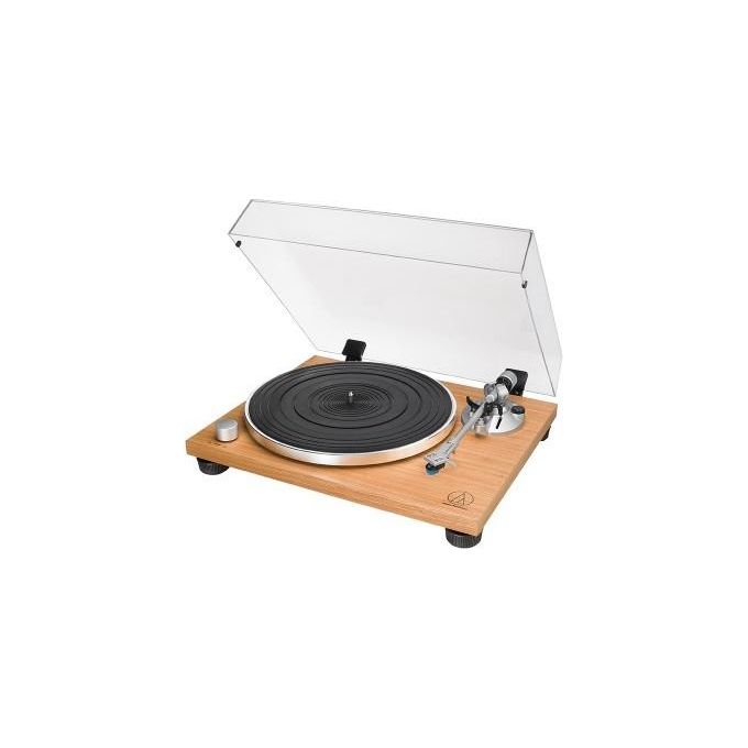 Audio-Technica AT-LPW30 Giradischi con base in legno con trasmissione a cinghia manuale e Edifier R1280DB Diffusori da Scaffale Azionati Via Bluetooth