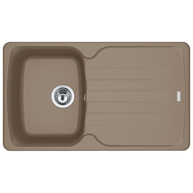 Franke Antea AZG 611-86 Lavello Fragranite da incasso Gocciolatoio Reversibile 1 Vasca Oyster 86x50cm 114.0489.935
