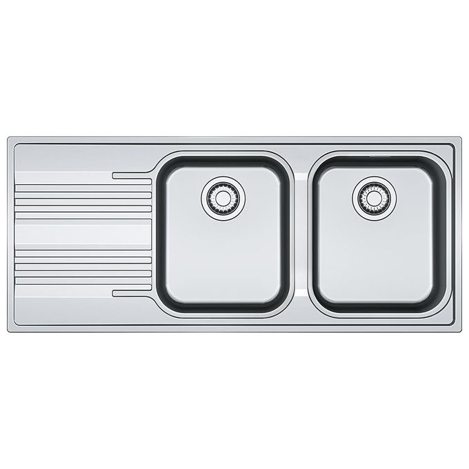 Franke Lavello Inox SRX 621 3 1-2 WWK Gocciolatoio a destra 2 Vasche + Scolapiatti 116 cm 101.0356.895