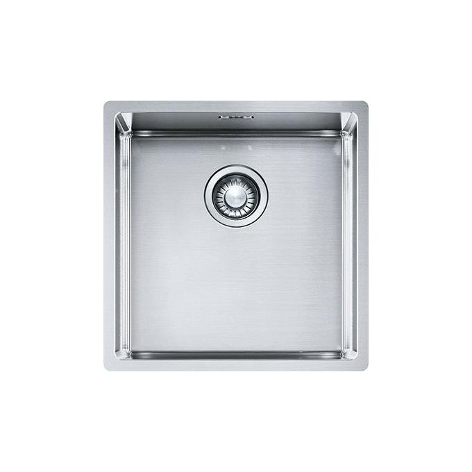 Franke BXX 210-110-40 BOX Lavello Acciaio Inox Spazzolato da incasso Semifilo-Filotop 1 Vasca Acciaio 44x45cm 127.0369.215