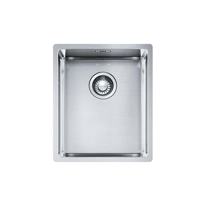 Franke BXX 210-110-34 BOX Lavello Acciaio Inox Spazzolato da incasso Semifilo-Filotop 1 Vasca Acciaio 38x45cm 127.0369.056